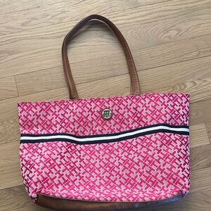 Tommy Hilfiger Pink and white Tote
